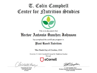 Nutrition certifications