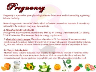 Nutrition during pregnancy and lactation | PPT