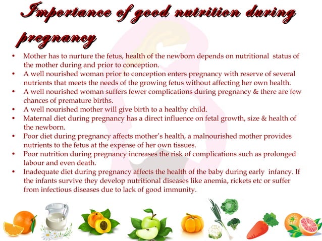 Nutrition during pregnancy and lactation | PPT | Pregnancy ...