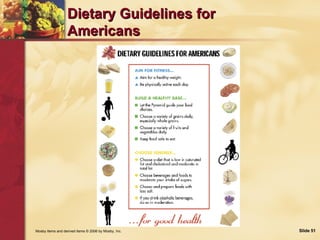 Dietary Guidelines for Americans Mosby items and derived items  ©  2006 by Mosby, Inc.  Slide  