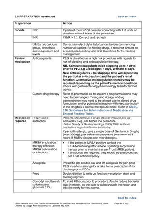 Nutrition management of enteral feeding - guidelines and procedures ...