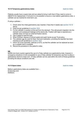 Gastrostomyfrench Color Code Guide.pdf Nutrition management of enteral feeding - guidelines and procedures ...