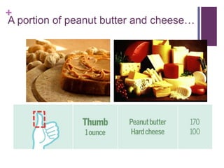 +
A portion of peanut butter and cheese…
 
