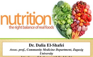Dr. Dalia El-Shafei
Assoc. prof., Community Medicine Department, Zagazig
University
 