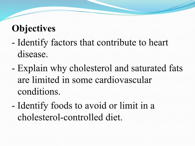 Diet and cardiovascular disease | PPTX
