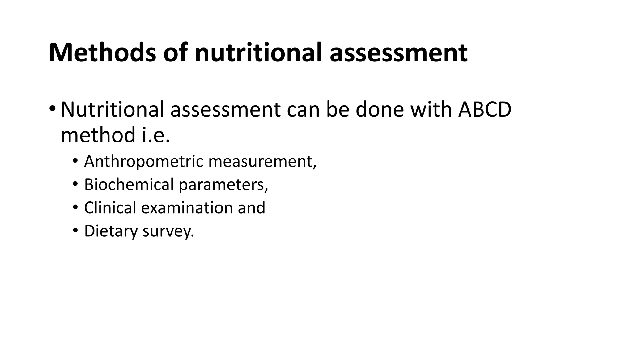 Nutritional assessment | PPTX