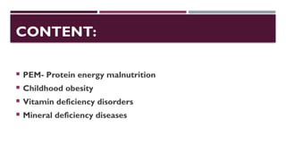 Comprehensive Overview of Nutritional Deficiency Disorders and ...