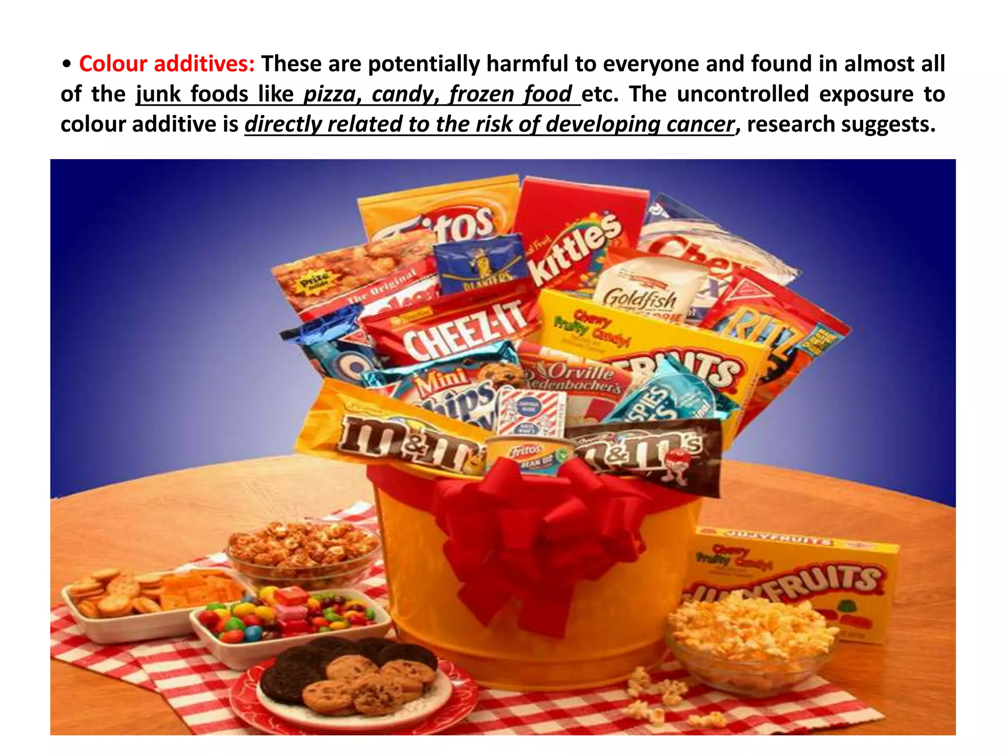 Nutritional facts about junk foods PPT