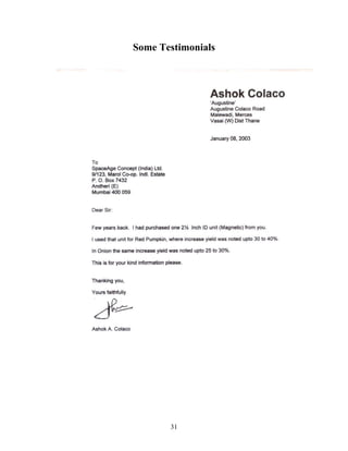 Some Testimonials

31

 