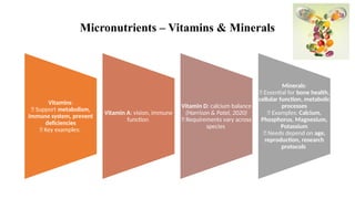 Nutiritonal Lab Examples Nutritional Management of Laboratory Animals.pptx