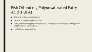 Nutritional modulation of immune function | PPTX