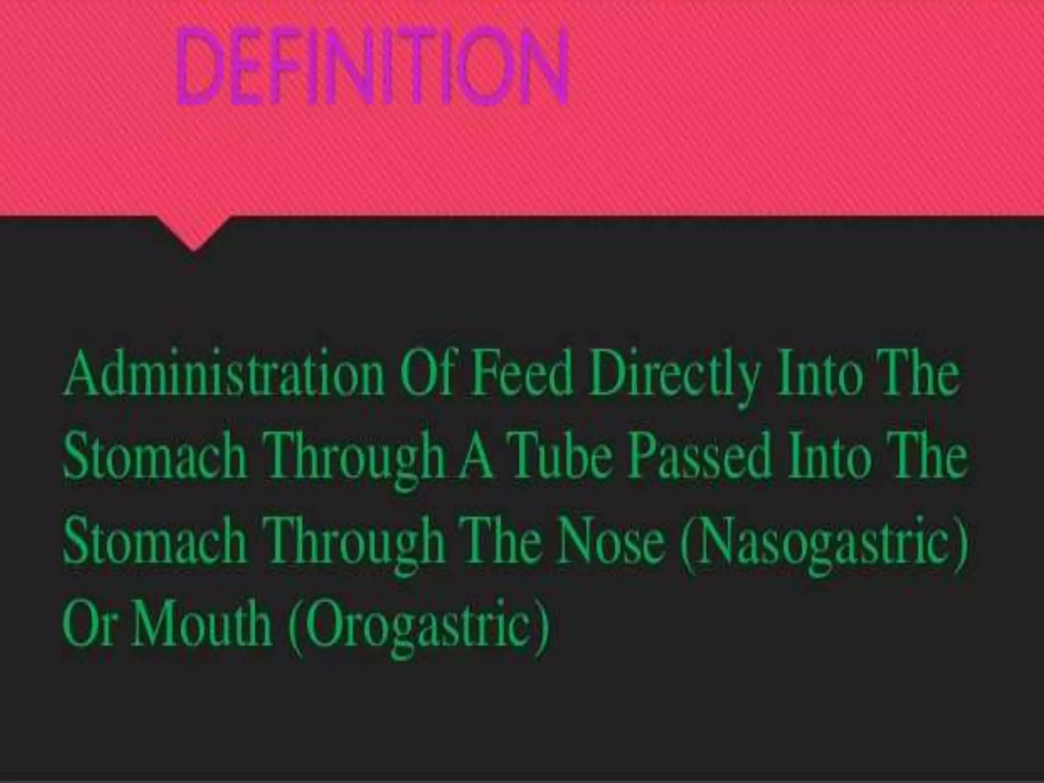 Nutritional need for patient 