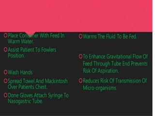 Nutritional need for patient 