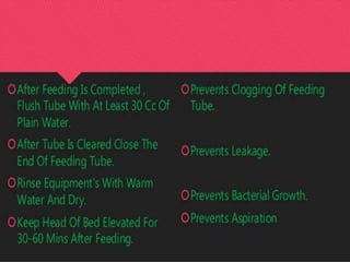 Nutritional need for patient 
