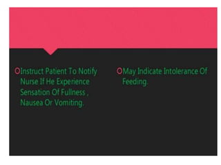 Nutritional need for patient 