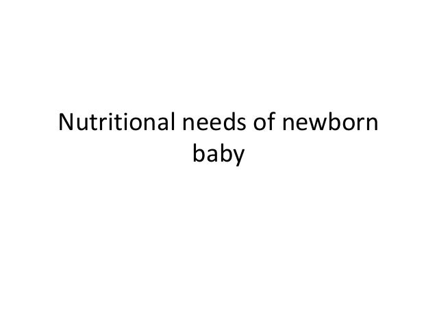 needs for newborn