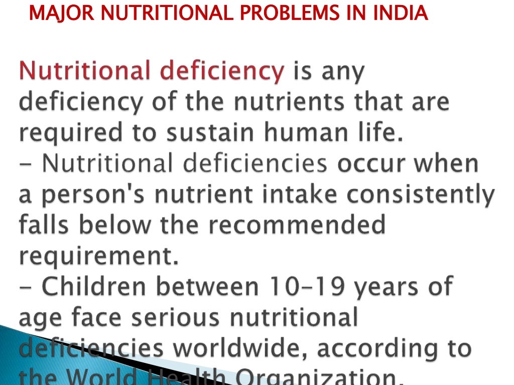 List Of Nutritional Problems In Nigeria