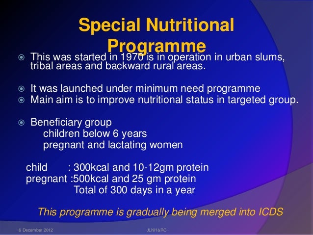 Community Nutritional Programmes
