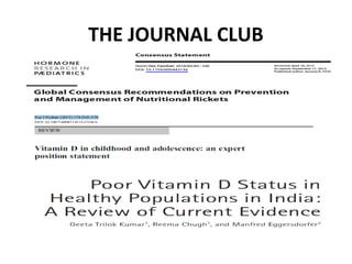 THE JOURNAL CLUB
 