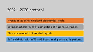 Nutritional support in severe acute pancreatitis | PPTX