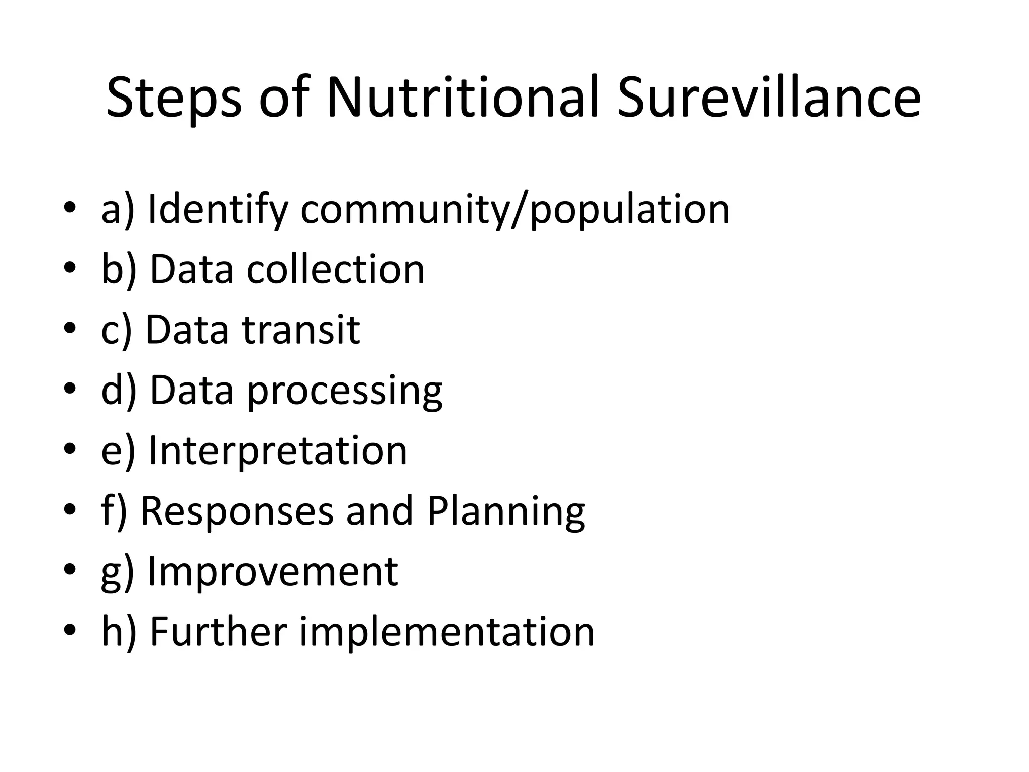 Nutritional surveillance PPT