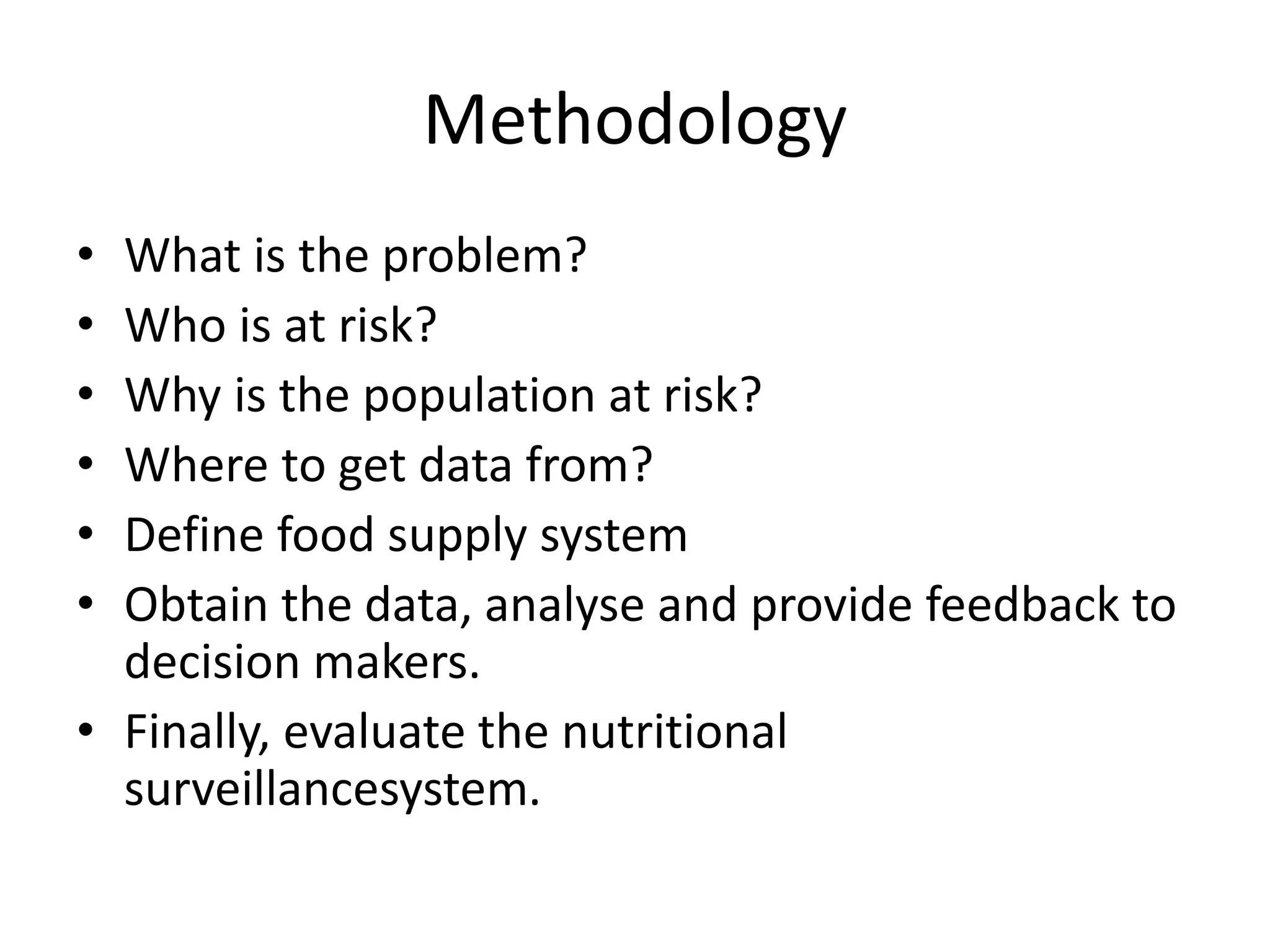 Nutritional surveillance PPT