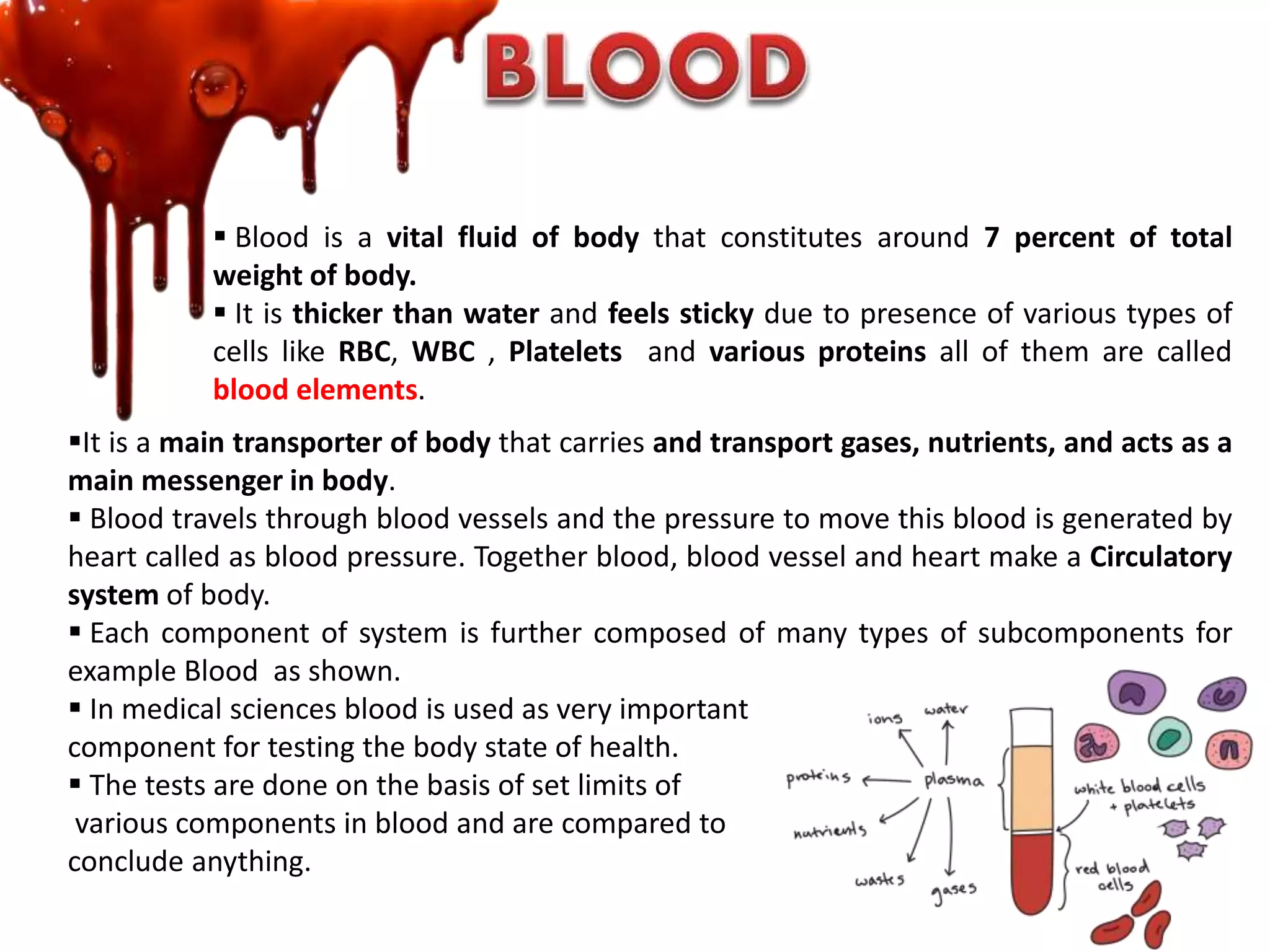 Nutrition and blood | PPTX