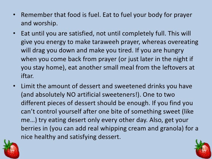 Nutrition and exercise during ramadan Nutrition and exercise during ramadan