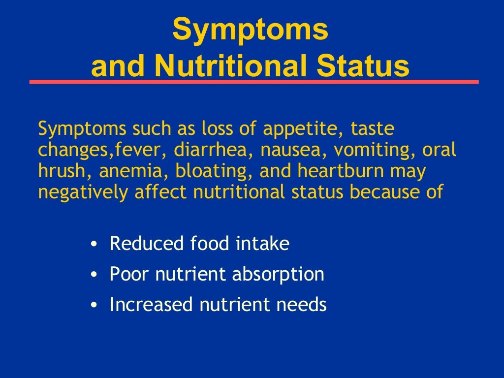 Nutrition and hiv aids