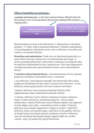 Nutrition and oral health | PDF