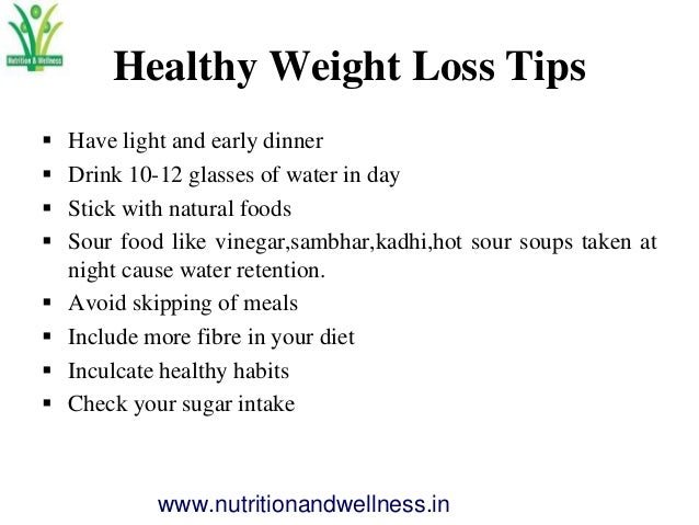 Healthy Natural Weight Loss Plan