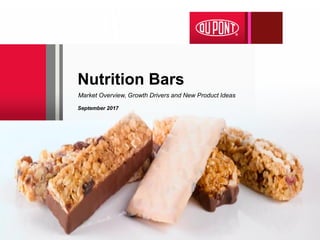 Nutrition Bars
Market Overview, Growth Drivers and New Product Ideas
September 2017
 
