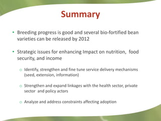 Combating Hidden Hunger through Bio-fortification