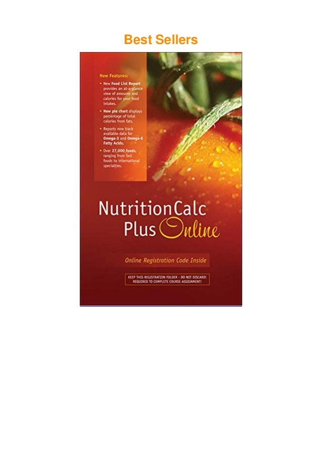 Pdf Nutritioncalc Plus 3 0 Full