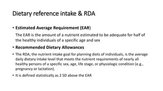Ear Rda Nutrition (Basic & Special situations).pptx