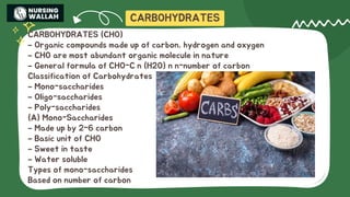 Nutrition (Complete notes ppt). Complete ppt | PDF