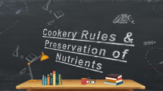 Culinary Point Rule Nutrition cookery rules | PPTX