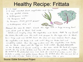 Healthy Recipe: Frittata




Source: Edible Schoolyard Project
 