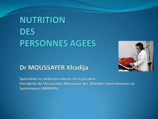 Nutrition des personnes âgées au Maroc