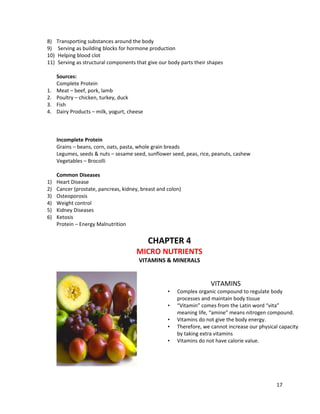 Nutrition & dietetics lecture compilation