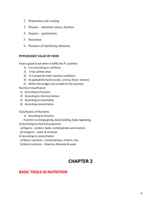 Nutrition & dietetics lecture compilation