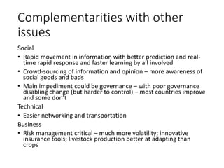 Food and nutrition security: Radical departures
