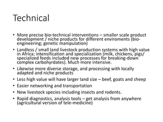 Food and nutrition security: Radical departures