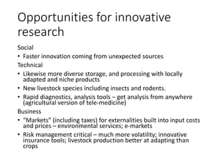 Food and nutrition security: Radical departures