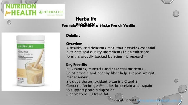 herbalife weight loss products