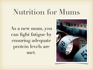 Nutrition for Mums