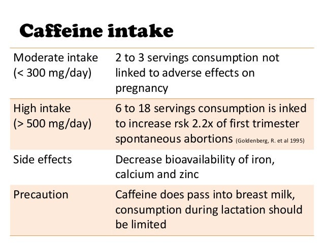 The Effects On Caffeine During Pregnancy Essay