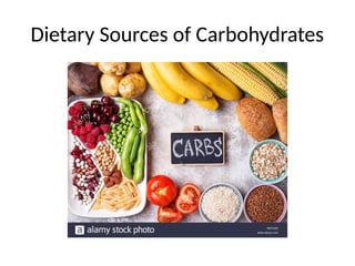 Dietary Sources of Carbohydrates
 