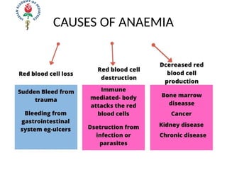 CAUSES OF ANAEMIA
 
