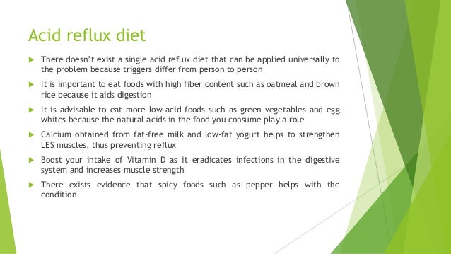 Nutrition Guide for Acid Reflux Diet